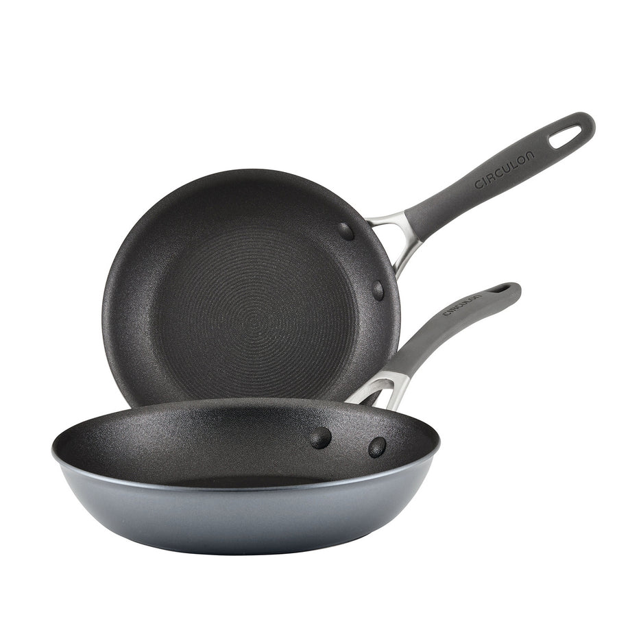 ScratchDefense Extreme Non-Stick Frying Pan Twin Set - 21cm & 25cm