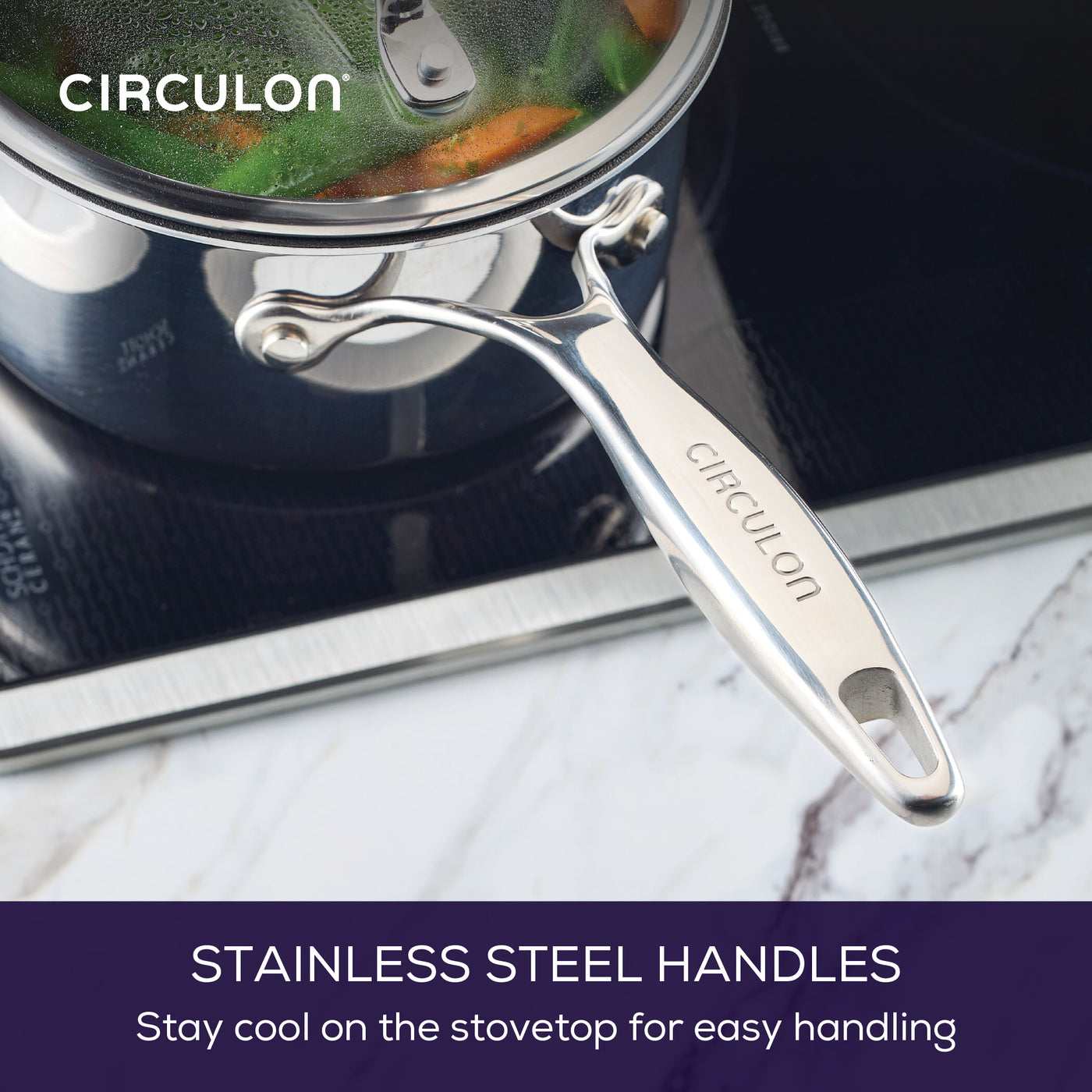 ScratchDefense Multi-Layer Stainless Steel Extreme Non-Stick Frying Pan, Saucepan & Stockpot Pan Set - 5 Pieces