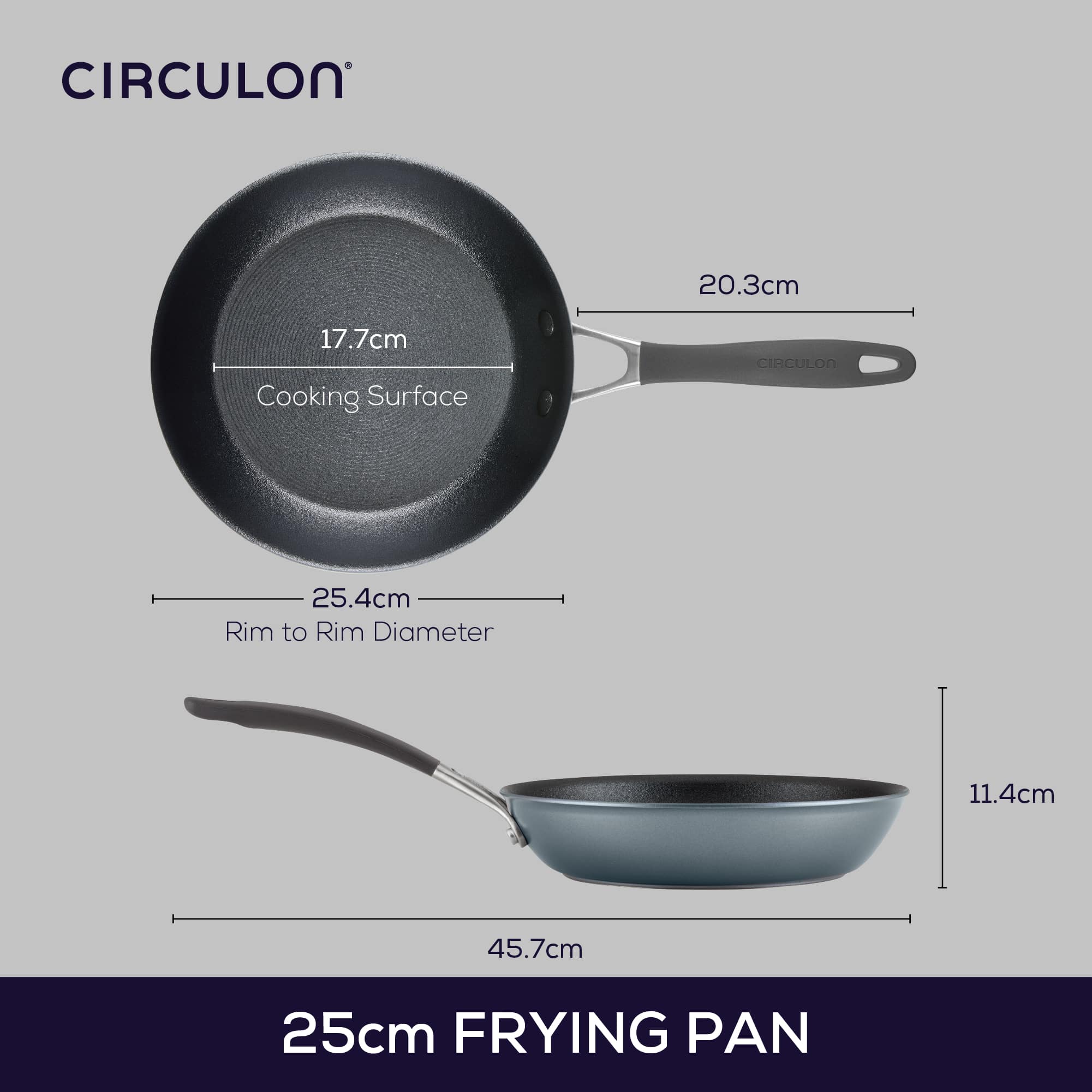 ScratchDefense Extreme Non-Stick Induction 25cm Frying Pan