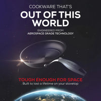 ScratchDefense Extreme Non-Stick Sauté Pan, Frying Pan & Straining Saucepans & Lids - 4 Pieces