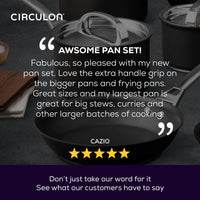 Infinite Non-Stick Induction Sauté, Stockpot & Skillet Pan Set - 7 Piece