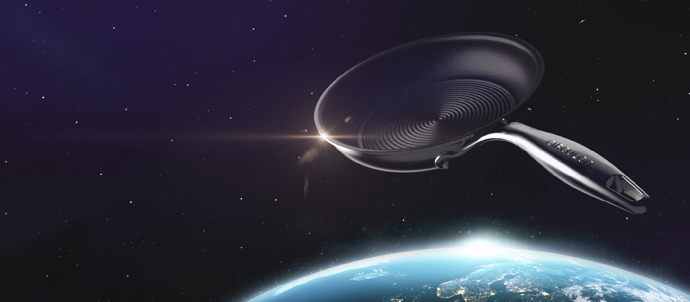 Circulon product image showing C1 Homepage Desktop Banner pan in space