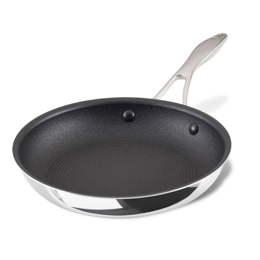 ScratchDefense Multi-Layer Stainless Steel Extreme Non-Stick Induction Frying Pan - 2 Sizes