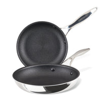 ScratchDefense Multi-Layer Stainless Steel Extreme Non-Stick Induction Frying Twin Set - Small & Medium