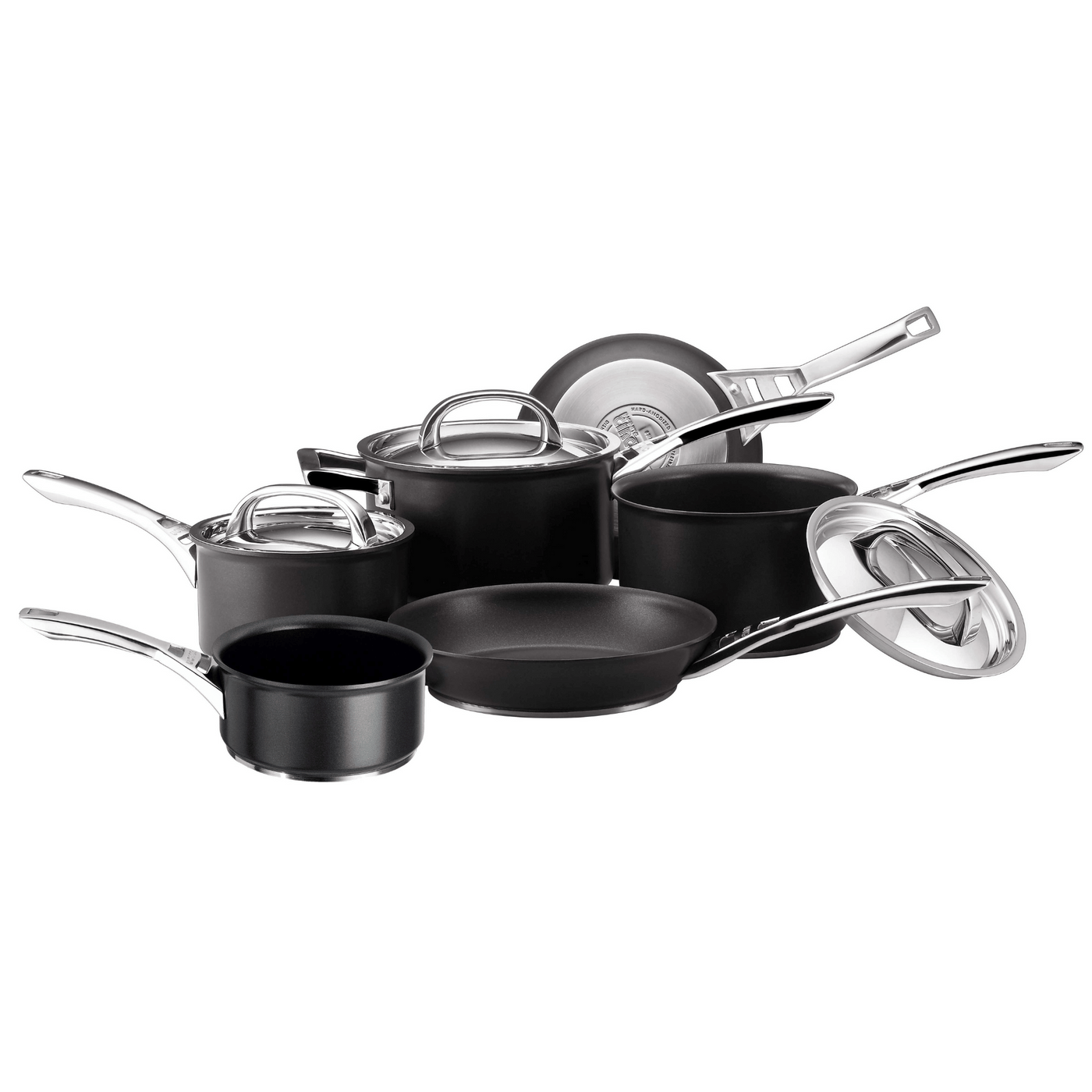 Infinite Non-Stick Induction Skillet, Milk Pan, Saucepan & Lid Set -  6 Pieces